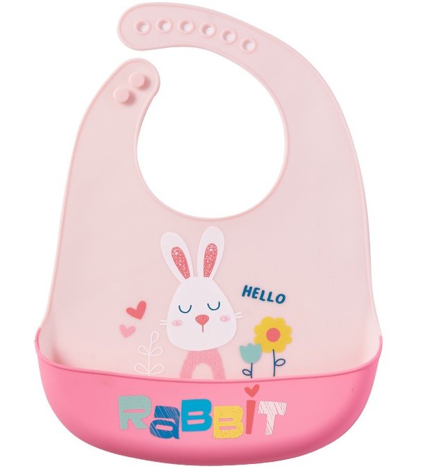 Yếm Ăn Dặm Silicone Cao Cấp Có Máng, 6 Nấc Điều Chỉnh