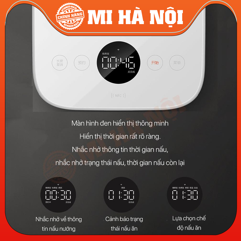 Nồi Cơm Điện Xiaomi Thông Minh Cao Tần 1,6L - 3L - 4L- Hàng chính hãng