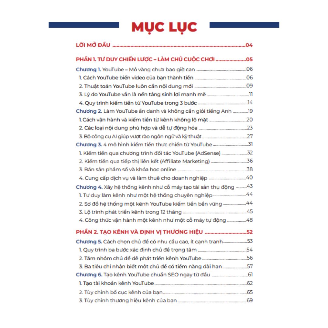 Sách YouTube AI Thực Chiến – Xây Dựng &amp; Vận Hành Kênh YouTube Hiệu Quả Với AI