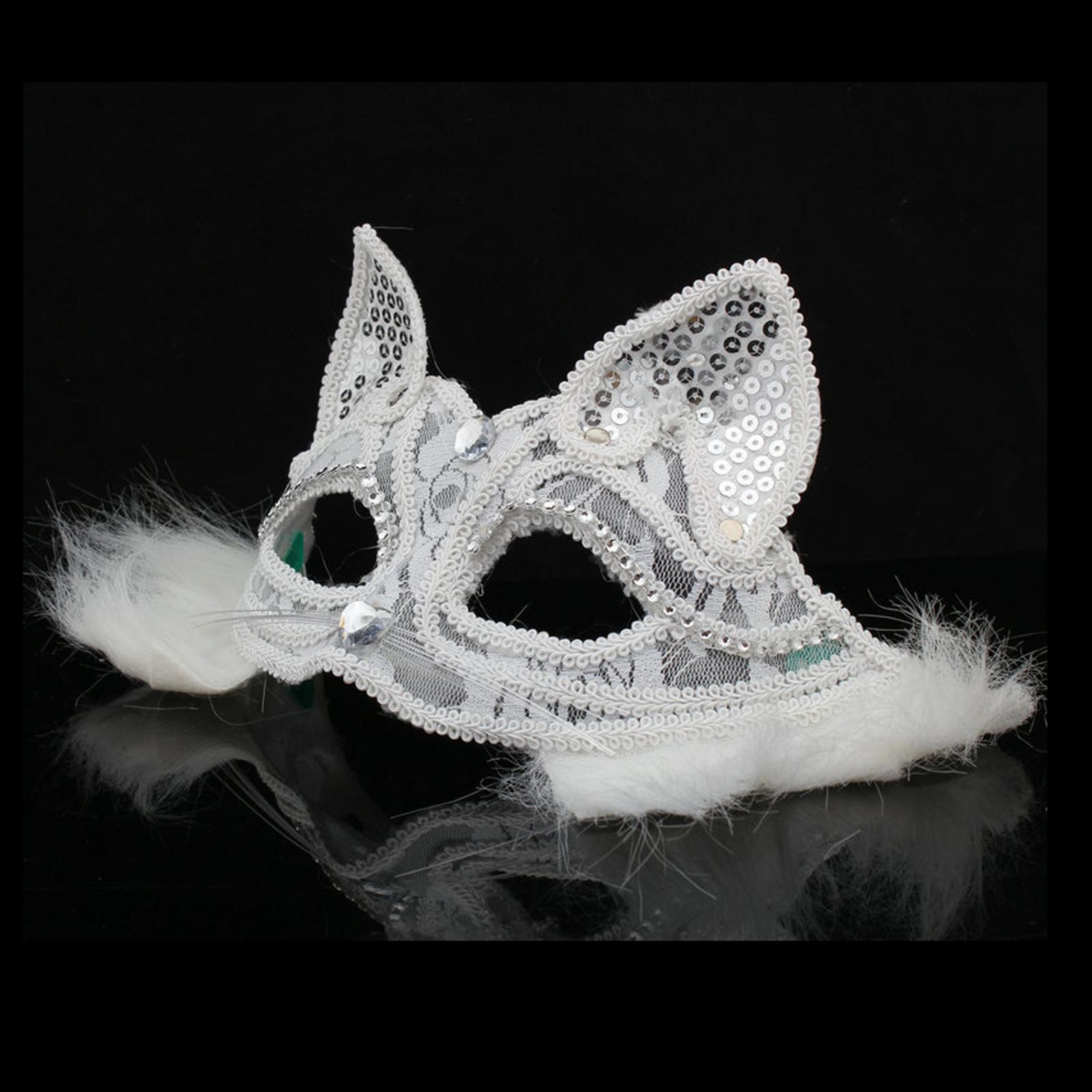 Masquerade Eye Mask Cosplay Half Face Cover Eye Shield Dress Up Costume Accessory Lace Eye Mask for Festivals Wedding Prom Carnival
