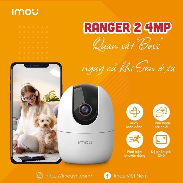Camera Wifi Ip IMOU A22EP 1080P, Xoay 360 Trong Nhà Còi Hú Báo Động,Hàng chính hãng