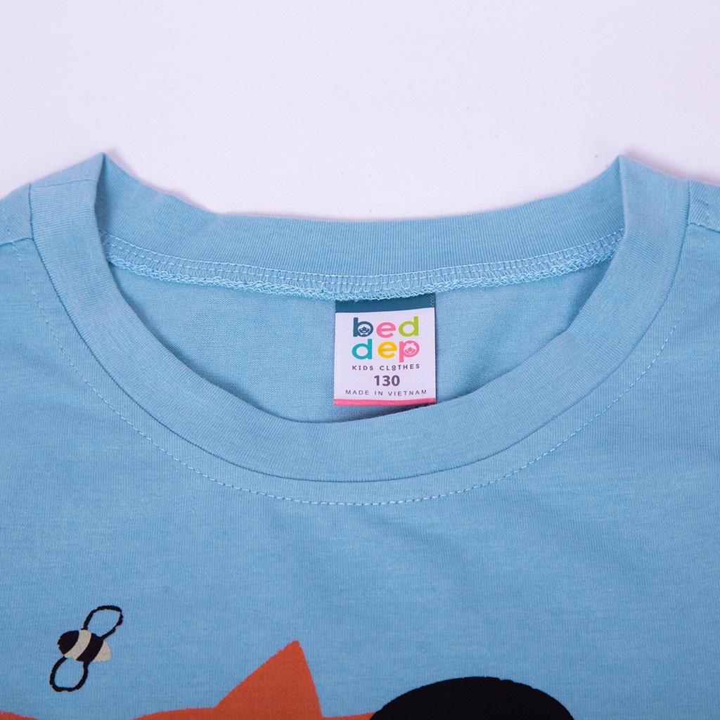 Áo thun bé trai từ 1 đến 8 tuổi dài tay chất cotton in hình cún thời trang thu đông cao cấp BA03