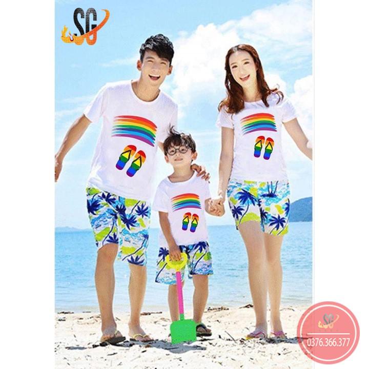 Đồ đi biển cho gia đình - ĐỦ SIZE áo và quần