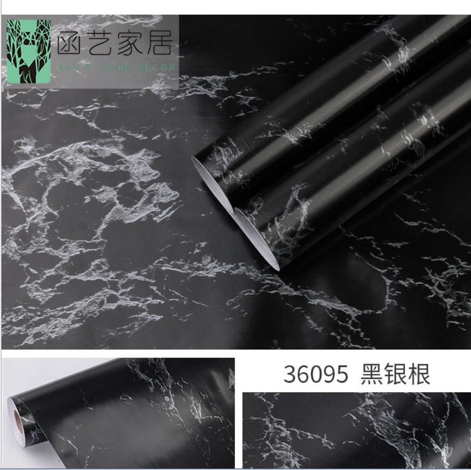 Cuộn 5m giấy dán tường decal pvc có keo khổ 0.45m NXX09 - Đá Hoa Cương