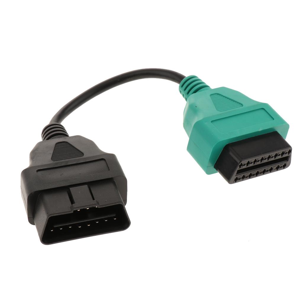 Ecu Scan 3PCS Portable ECU Scan 16Pin  Adaptors Cable Set Fit for Fiat