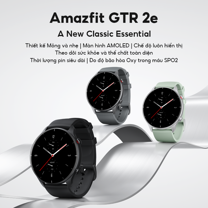 Đồng Hồ Thông Minh Cao Cấp Amazfit GTR 2e - Hàng Chính Hãng