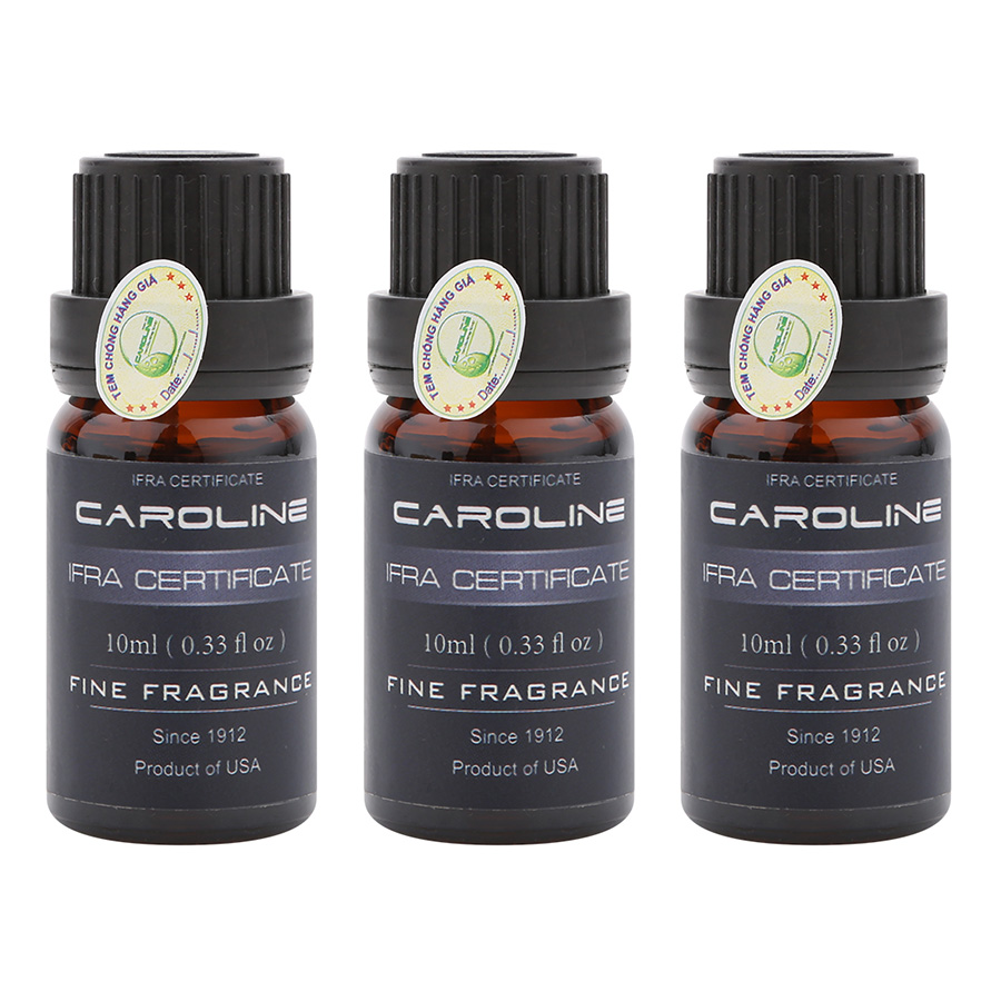 Combo 3 Chai Tinh Dầu Nước Hoa Caroline 10ml