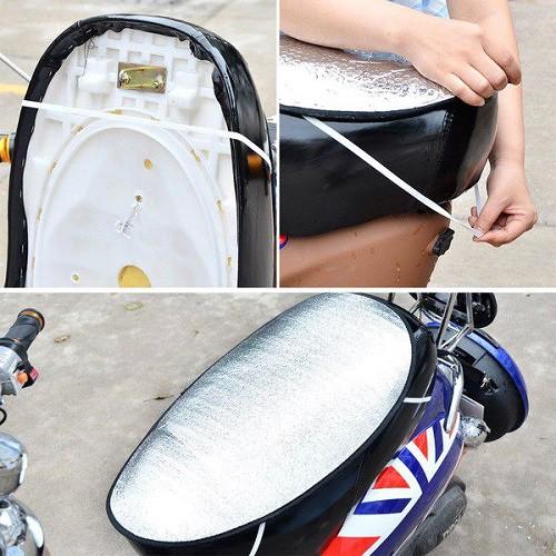 Combo 2 tấm phủ yên xe máy chống nắng