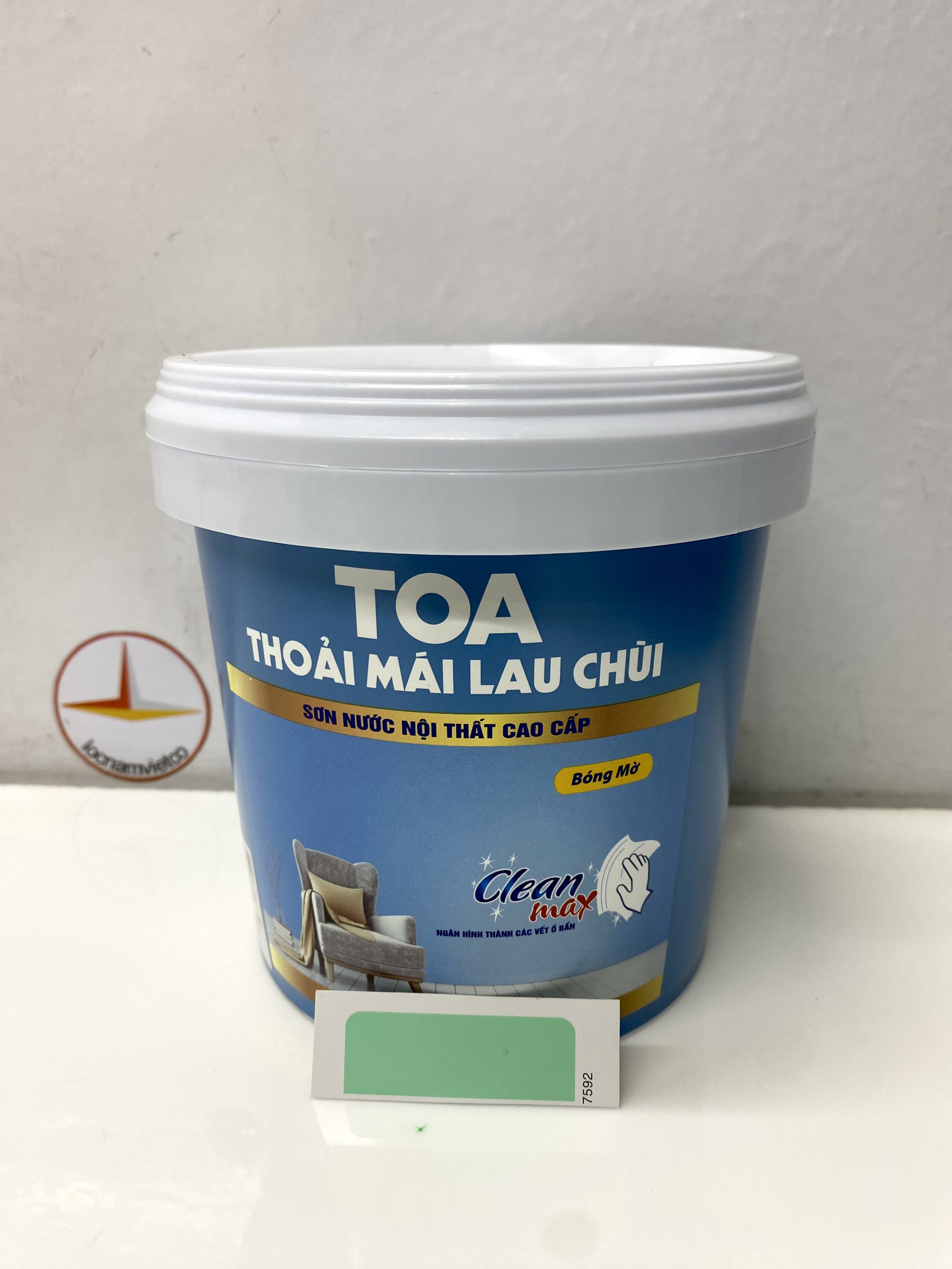 Sơn phào chỉ cho trần nhà Toa thoải mái lau chùi màu B- 7592 _1L