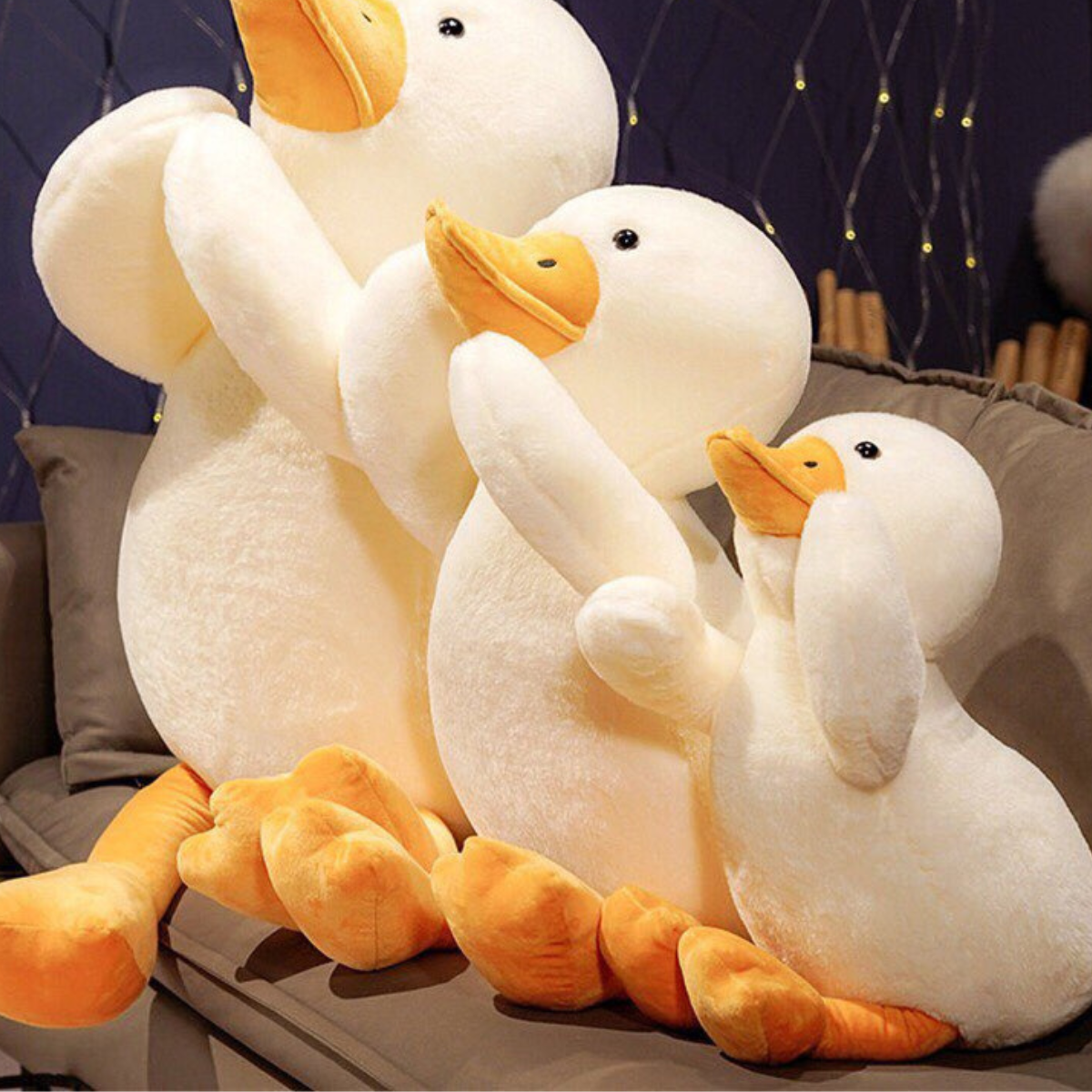 Gấu Bông - Thú Nhồi Bông Vịt Ôm Ngộ Nghĩnh Vịt Cute Cỡ Lớn Dễ Thương