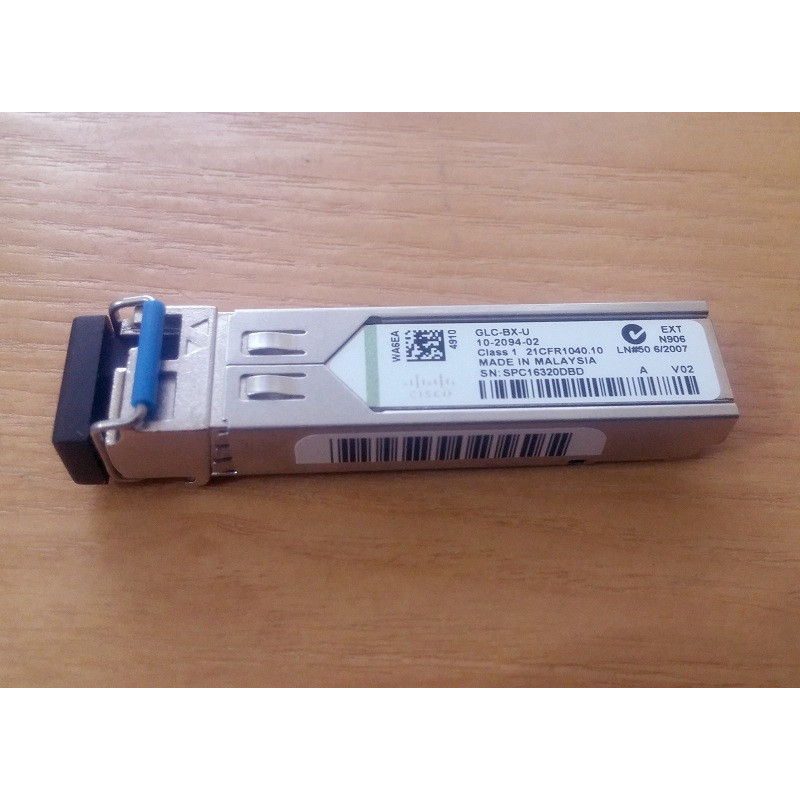 Module quang Cisco GLC-BX-U 1000BASE-BX, Single Mode, 1310TX 1490RX, Single LC 10KM - Hàng nhập khẩu