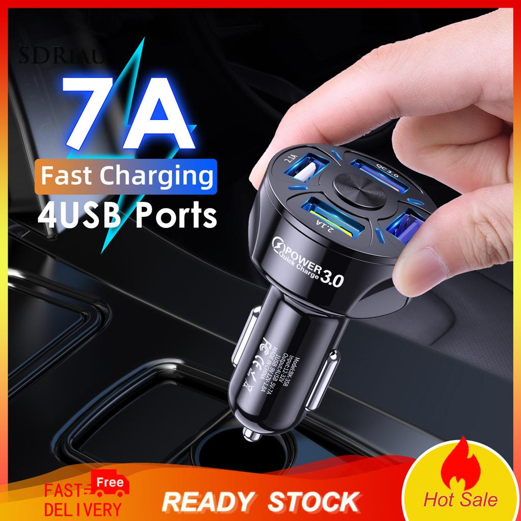 Tẩu Sạc Nhanh Qc3.0 4 Cổng Usb Cho Điện Thoại Thông Minh