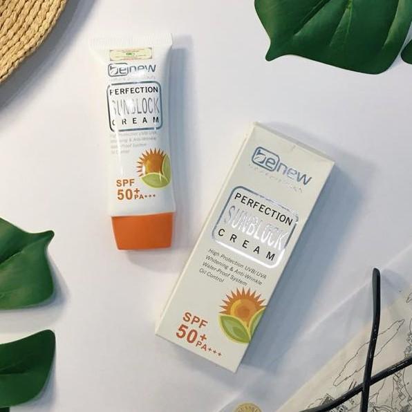 Kem Chống Nắng Hàn Quốc BENEW trắng da, lên tone Perfection Sunblock 50ml - SPF 50 PA+++