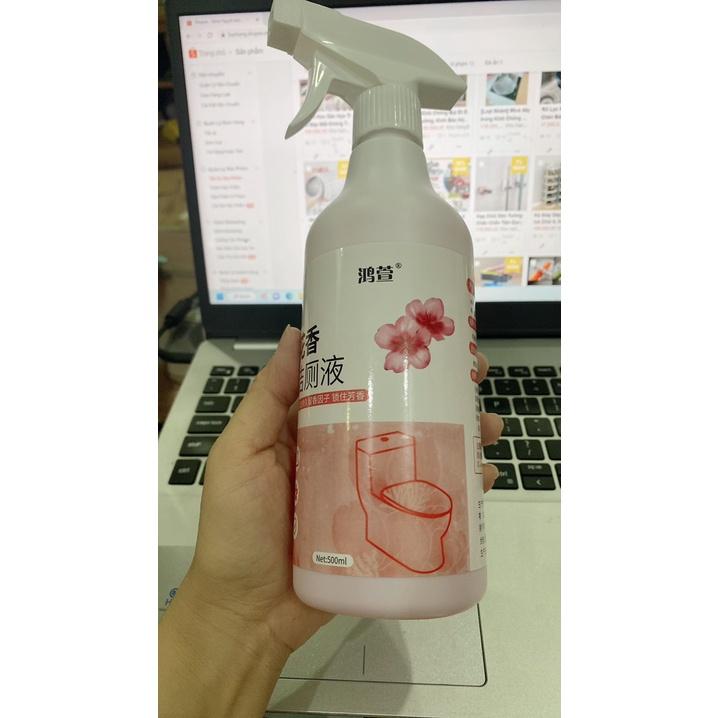 Xịt tẩy rửa nhà vệ sinh hương hoa anh đào dạng bọt nội địa trung hot hot