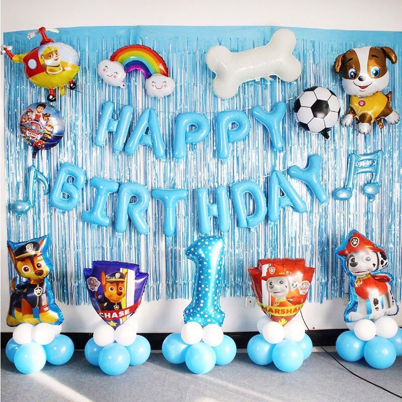Bộ bong bóng sinh nhật chó cứu hộ Paw patrol CCH04