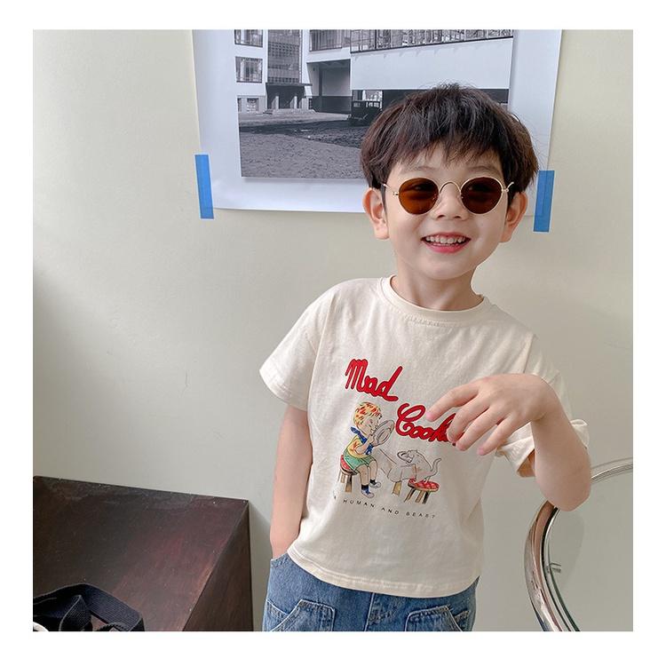 Áo thun ngắn tay cotton cho bé