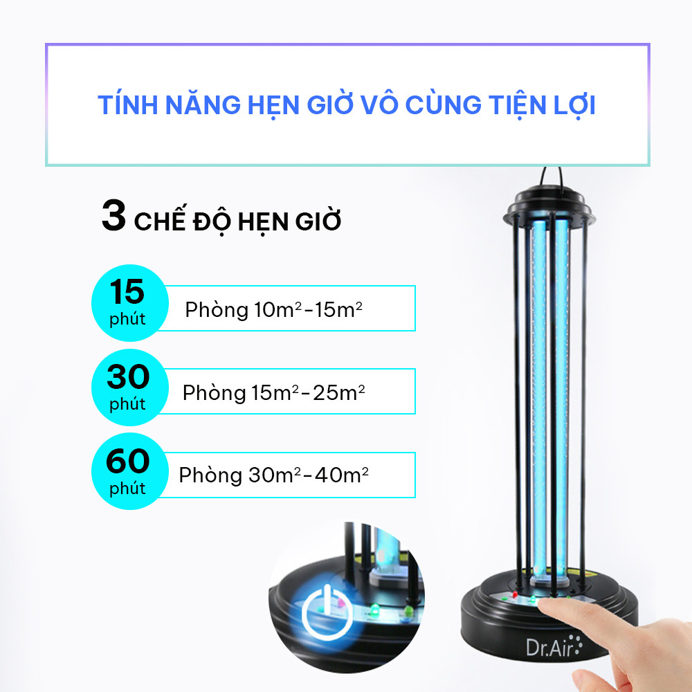 Đèn UV khử trùng không khí Dr.Air UV 40W - Hàng chính hãng