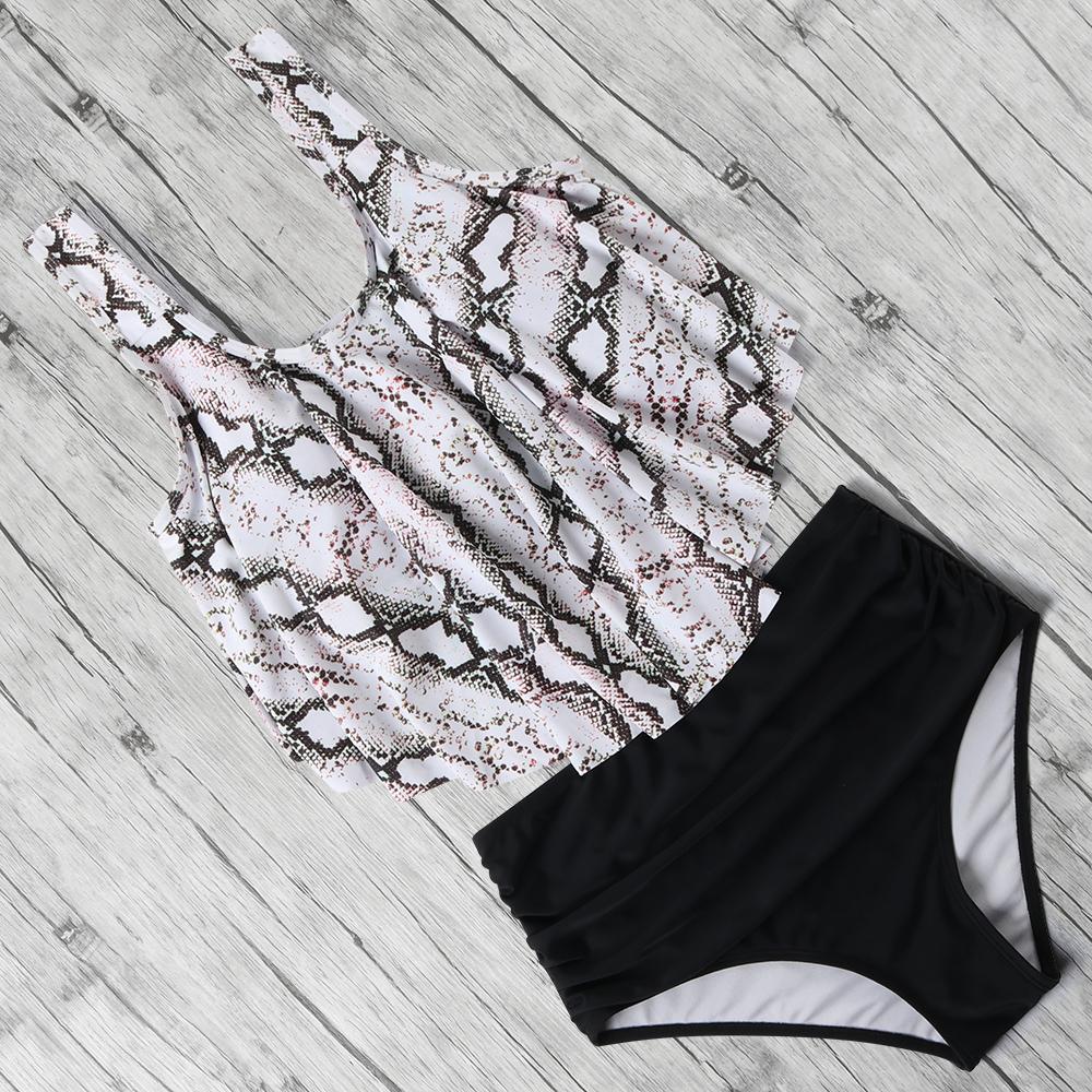 Cao Cấp Bikini Đẩy Lên Đồ Bơi Nữ Đầm Ren Tankini 2 Bộ Áo Tắm Dây Đi Biển Plus Kích Thước Bikini 2021
