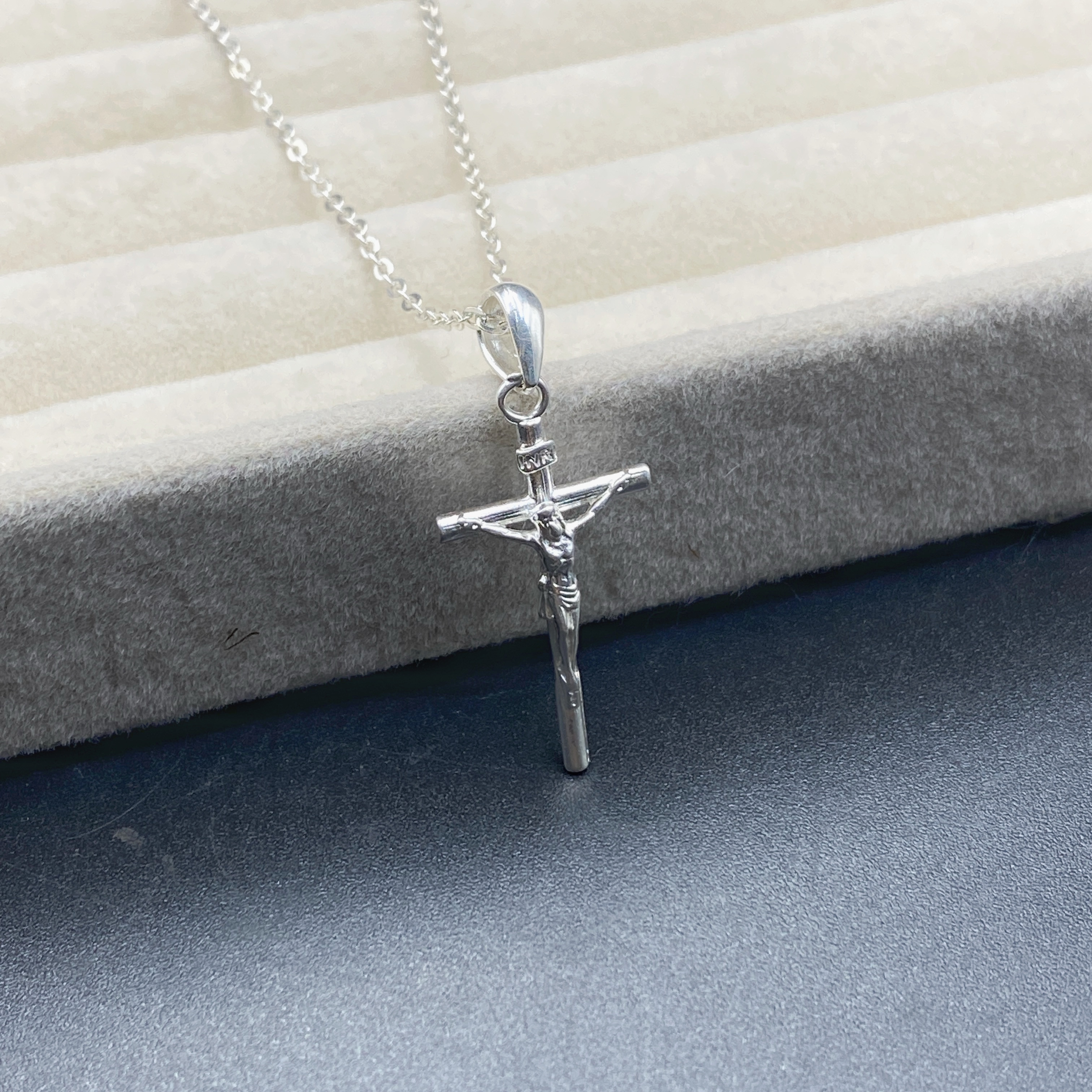 Mặt Dây Chuyền Bạc 925 Thánh Giá Hàng Chính Hãng Bạc Hiểu Minh MDN491