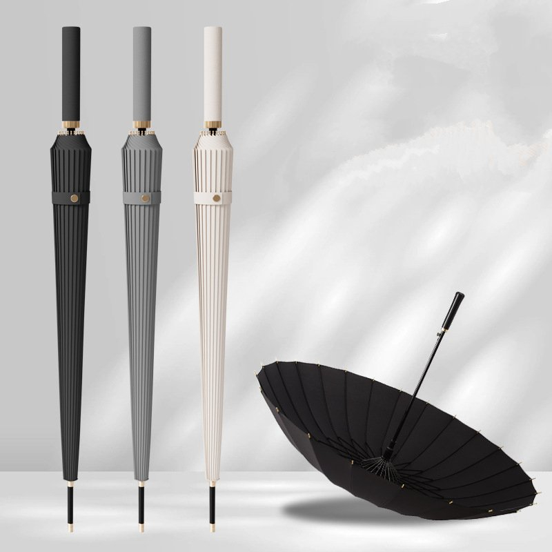 Ô dù đi mưa sân Golf Bussiness 24k Bone Umbrella Large Oversized Windproof FILLE CLAIR