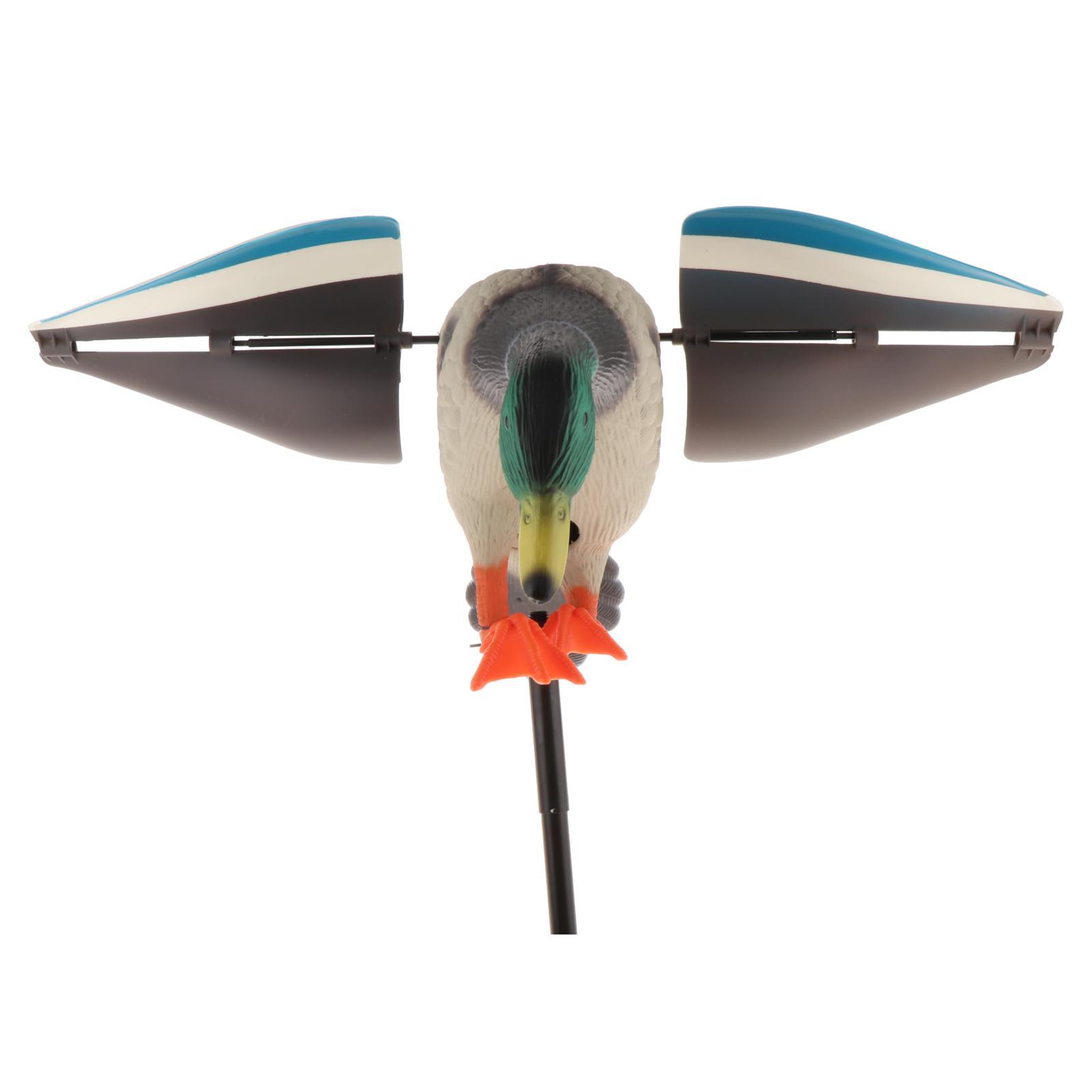 Wind-driven Duck Decoy Outdoors Hunting Shooting Fake Mallard Drake Duck Hunting Accessories