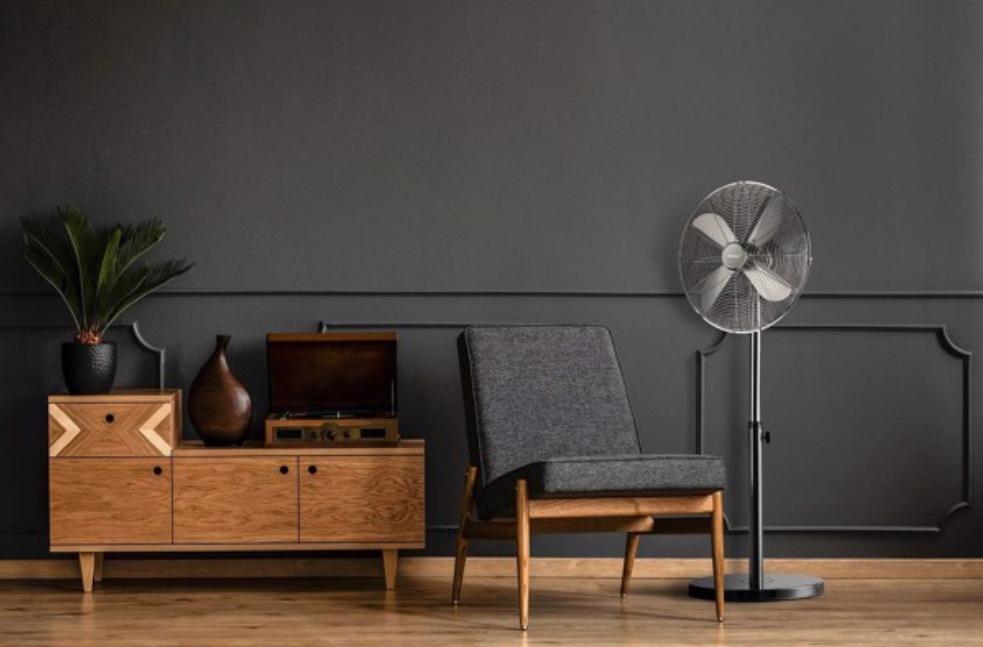 Quạt Cây Đứng Steba VTS6, Quạt Điện, Đường Kính 43cm,  50W, 3 Chế Độ Mát, Hẹn Giờ Tắt, Góc Quay Rộng, Nhập Đức