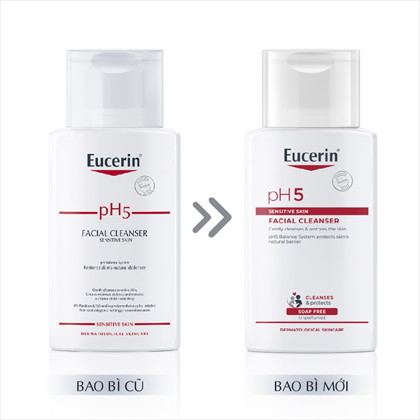 Sữa rửa mặt không gây kích ứng Eucerin pH5 Facial Cleanser