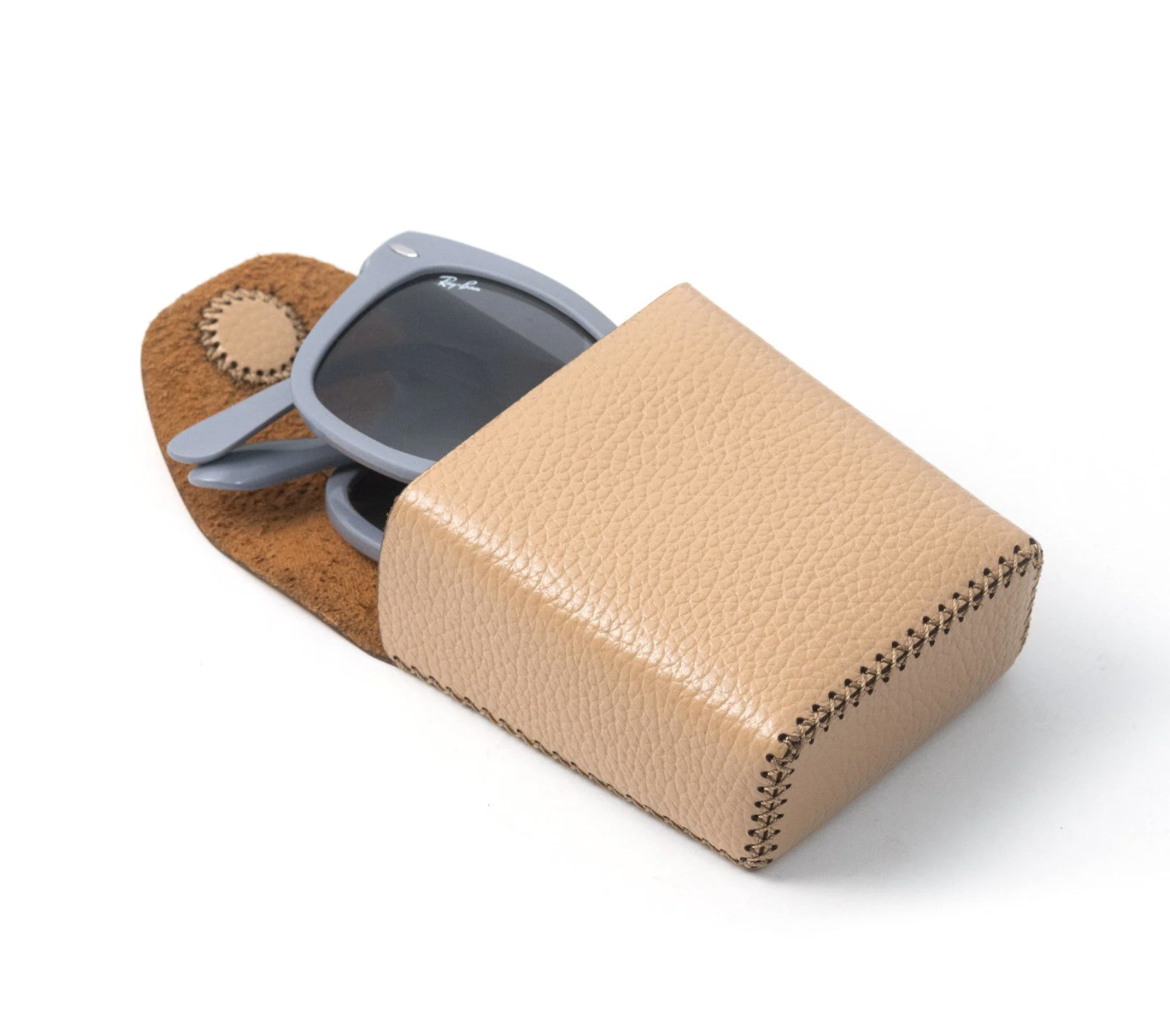 Bao da SEN dành cho kính Rayban Folding Wayfarer, hiệu Khacten.com - Hàng chính hãng