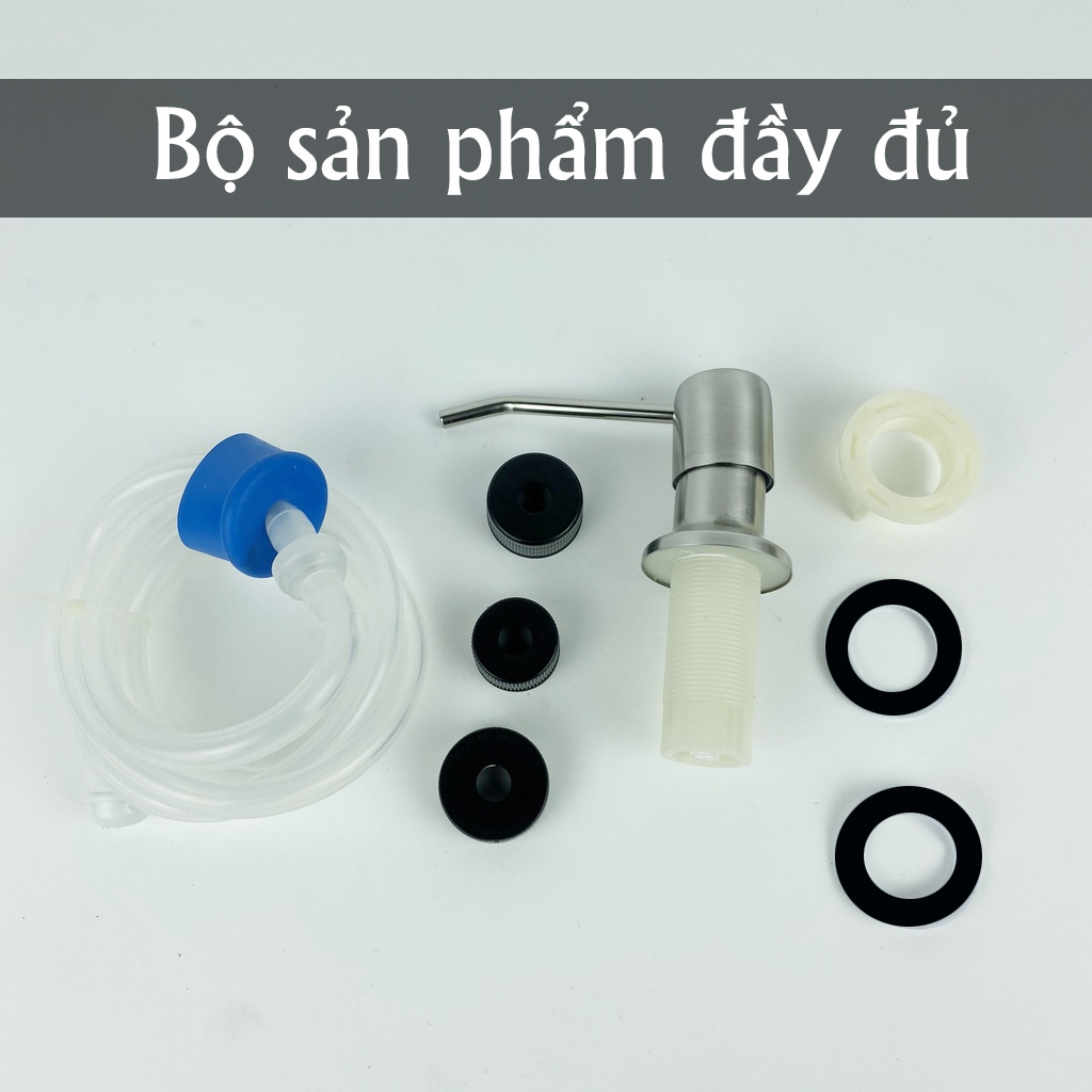 Vòi bơm dẫn nước rửa chén, van hút rửa bát rửa tay lavabo bồn rửa nhà bếp nhà tắm bằng inox Legaxi