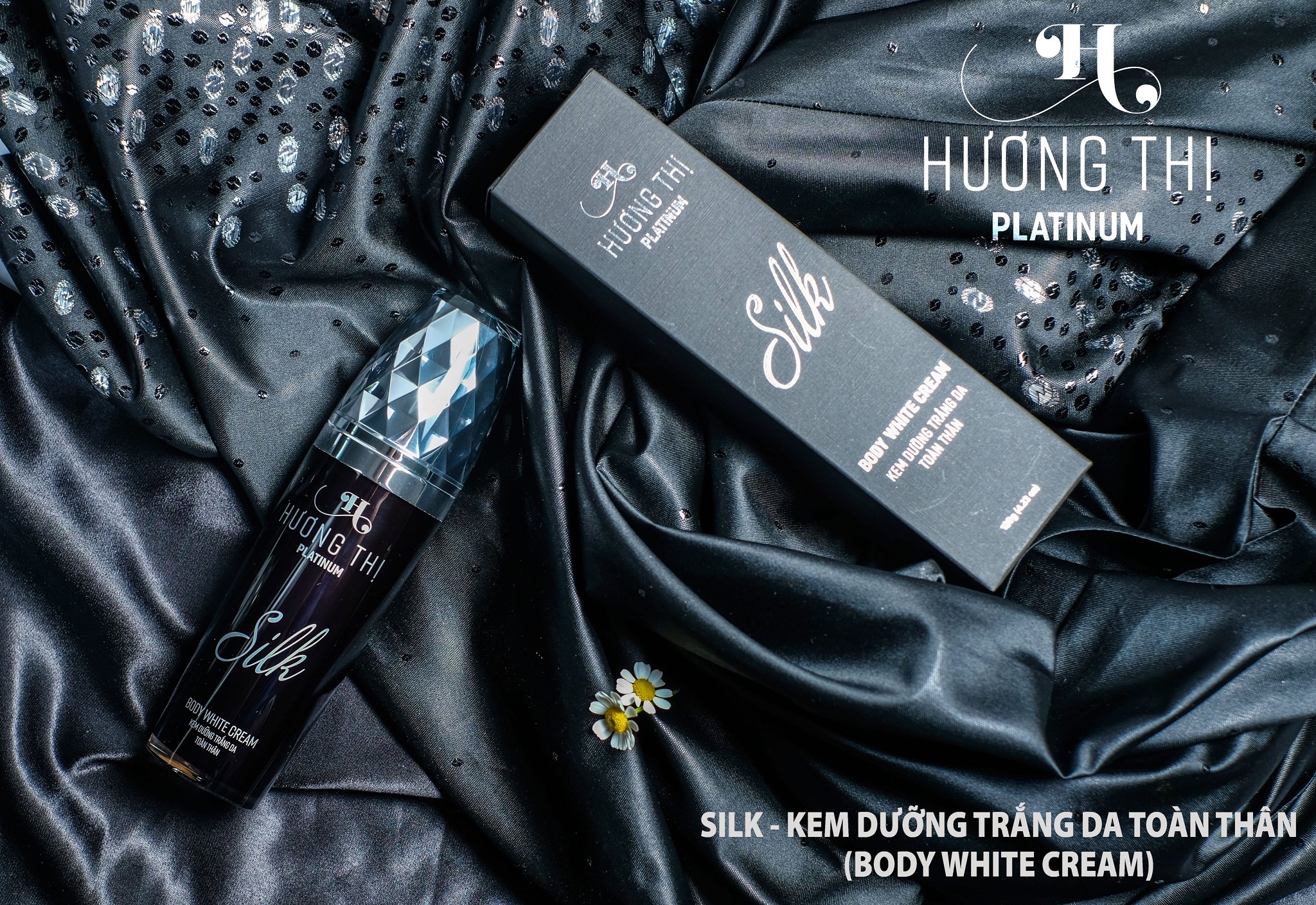 Kem Dưỡng Trắng Da Toàn Thân Body Silk Hương Thị Platinum 120g