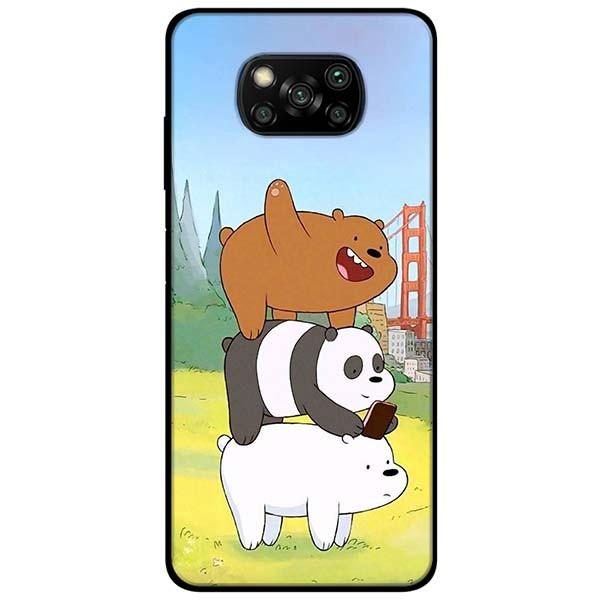 Ốp lưng dành cho Xiaomi Poco X3 mẫu Bộ Ba Chú Gấu