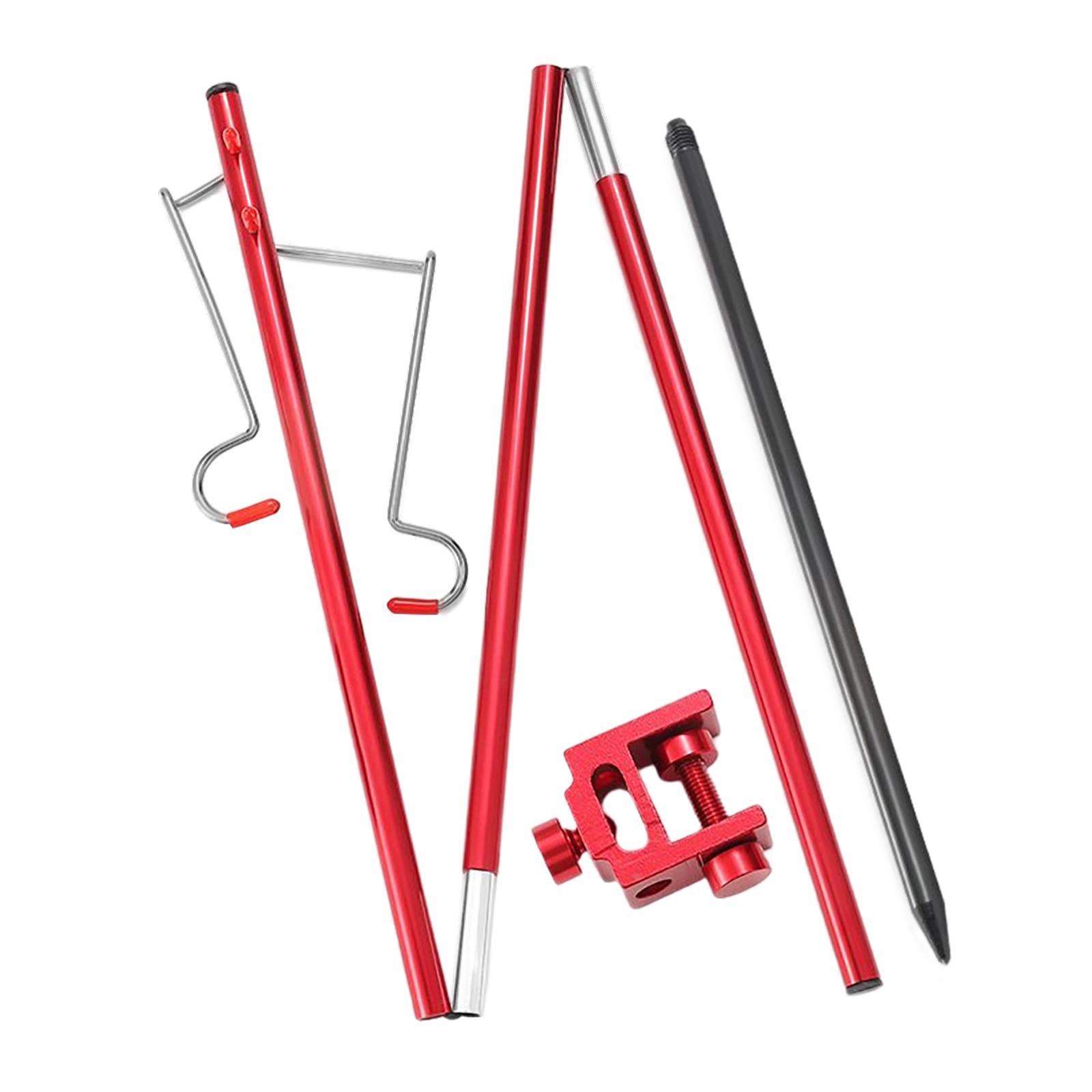 Folding Lamp Pole for Camping Table Lantern Stand Portable Aluminum Alloy Lantern Stand for Outdoor, Backpacking, Hiking, Picnic, Fishing