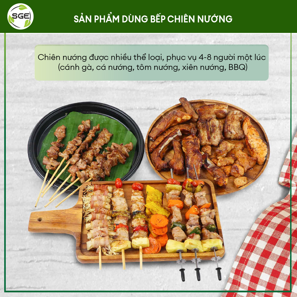 Bếp nướng BBQ điện không khói GM-H. Nướng và BBQ cùng lúc dễ dàng với bếp thế hệ mới. Hàng nhập khẩu Thái Lan chất lượng cao!!