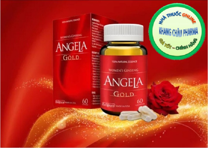 Viên uống ANGELA GOLD -Tăng cường sức khoẻ, sắc đẹp và sinh lý phái nữ hộp 60 Viên không chứa thành phần mầm đậu nành