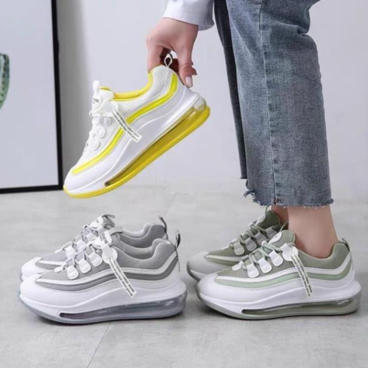 Giày Sneakers Nữ, Giày Thể Thao Nữ Độn Đế cao 3-4 Cm Chất Hàng Êm Mềm