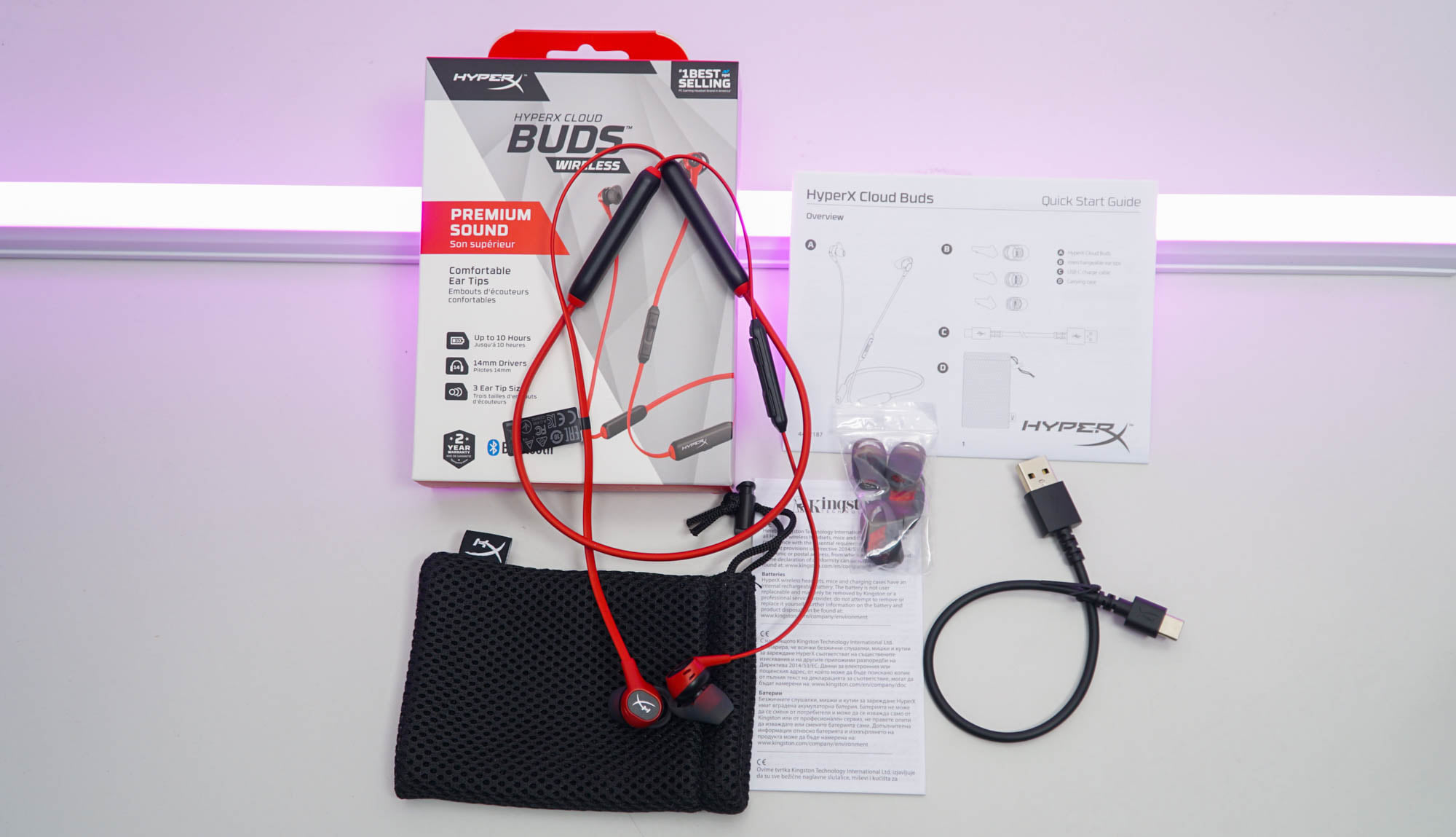 Tai Nghe Không Dây HyperX Cloud Buds Wireless ( Bluetooth) - Hàng Chính Hãng