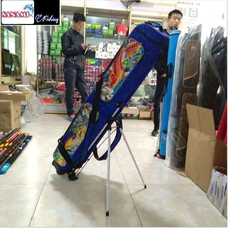 Bao Đựng Cần Câu Ngọa Long 1m25 3 Ngăn Chính 3 Ngăn Phụ - Sanami Fishing Nhiều Ngăn Dung Tích Lớn Có Giá Đỡ Cao Cấp