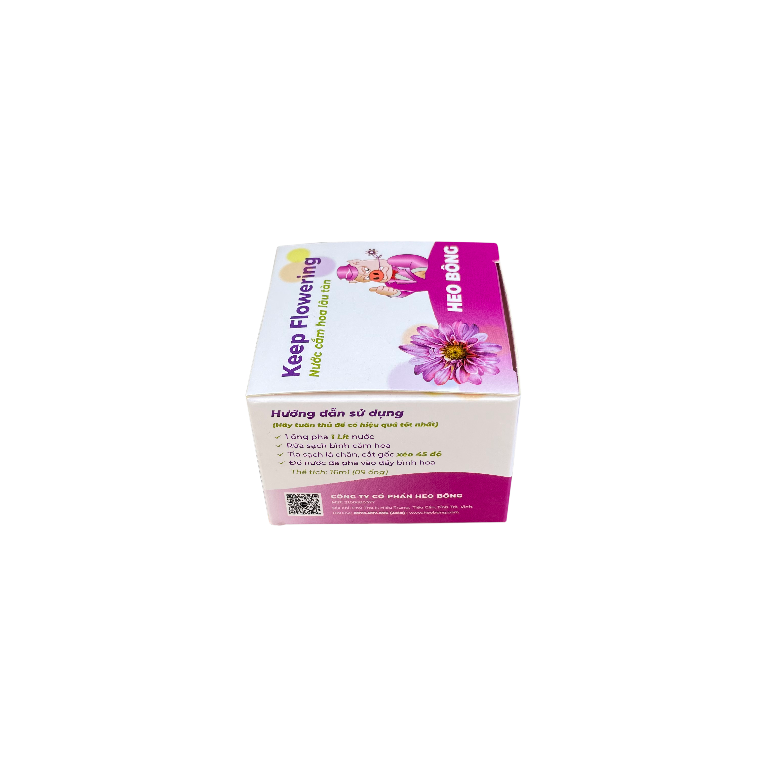Nước cắm hoa lâu tàn Keep Flowering - An toàn tuyệt đối - 1 Ống pha 1L