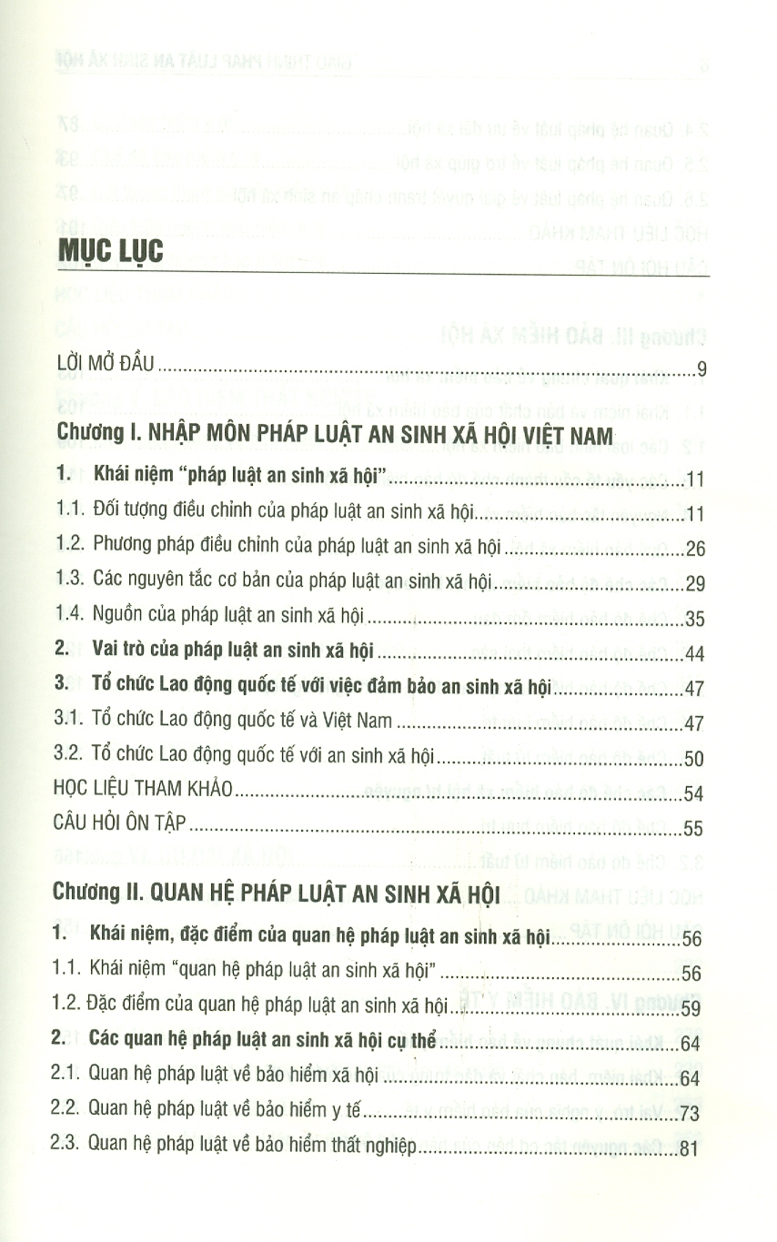 Sách - Giáo trình Pháp luật an sinh xã hội