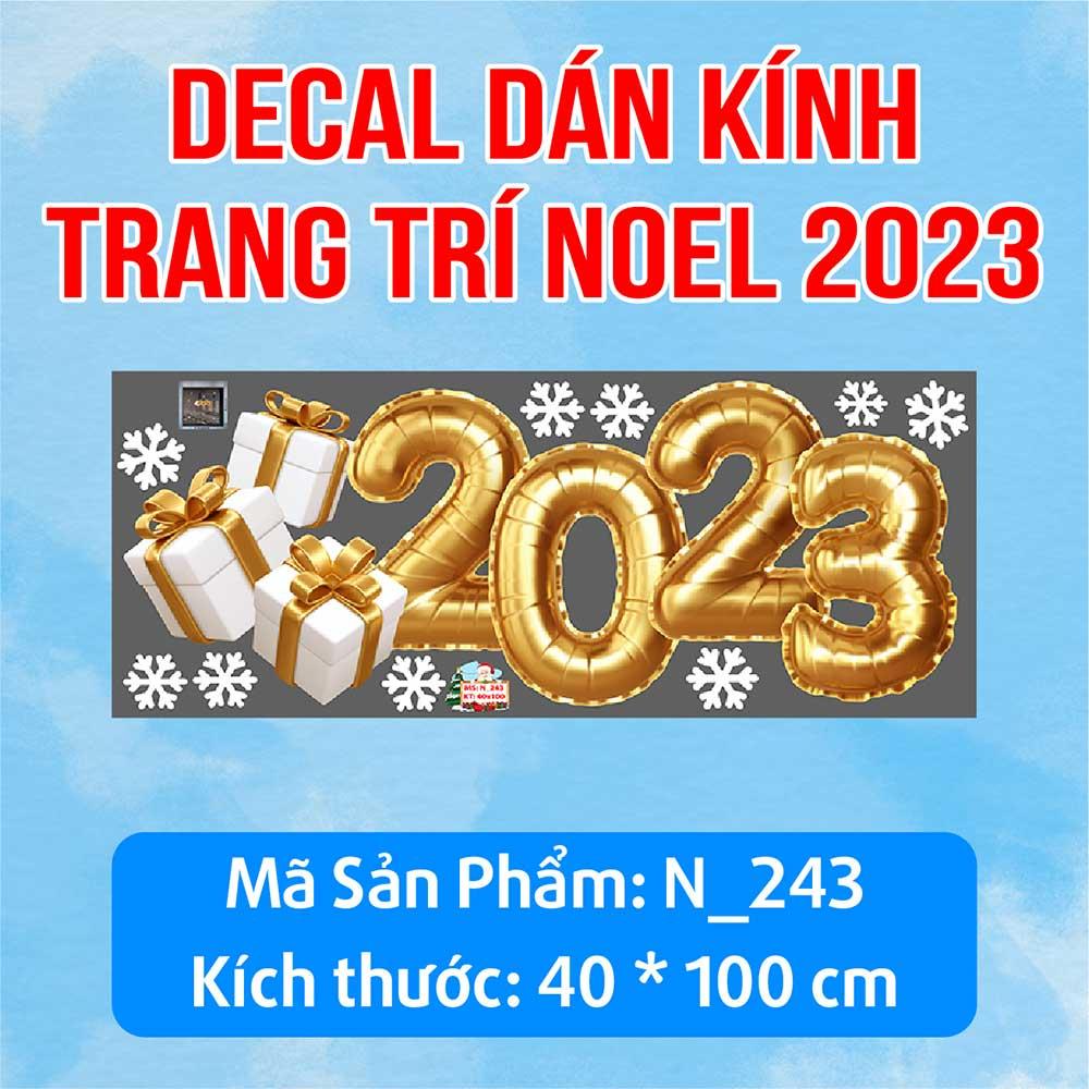 DECAL TRANG TRÍ GIÁNG SINH 2023 COMBO SỐ 15