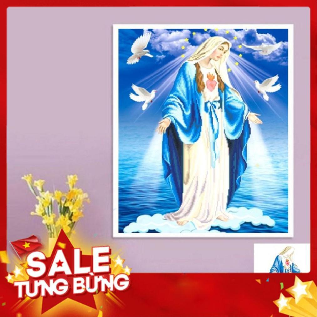 31*42CM TRANH ĐÍNH ĐÁ LÒNG CHÚA THƯƠNG XÓT TRANH CHƯA ĐÍNH LV331