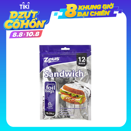 Túi zip đựng Sandwich và thức ăn 12 cái BC0504