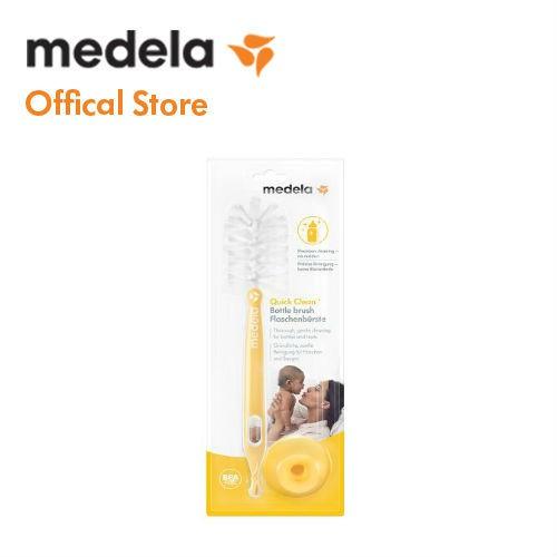 Chổi cọ bình và núm ty Medela - 2 đầu cọ bình và núm ty riêng biệt, có đế dựng thẳng