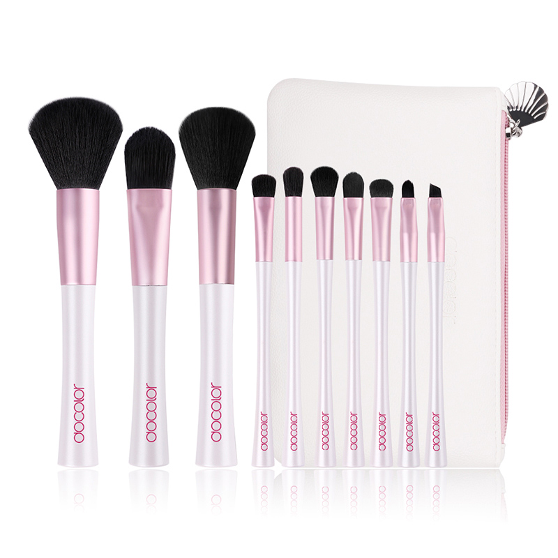 Bộ Cọ Trang Điểm Docolor 10 Pieces Mermaid Makeup Brush Set