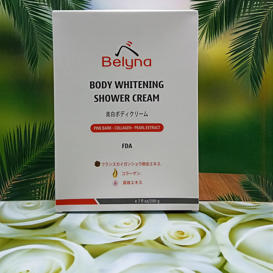 Tắm trắng nâng tông tức thì Body Whitening Shower Cream BELYNA - 200g