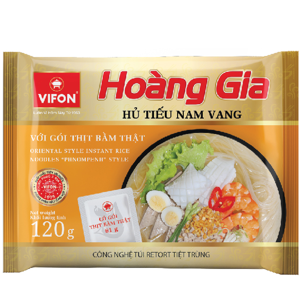 Thùng 18 Hoàng Gia Hủ Tiếu Nam Vang VIFON (120g / Gói)