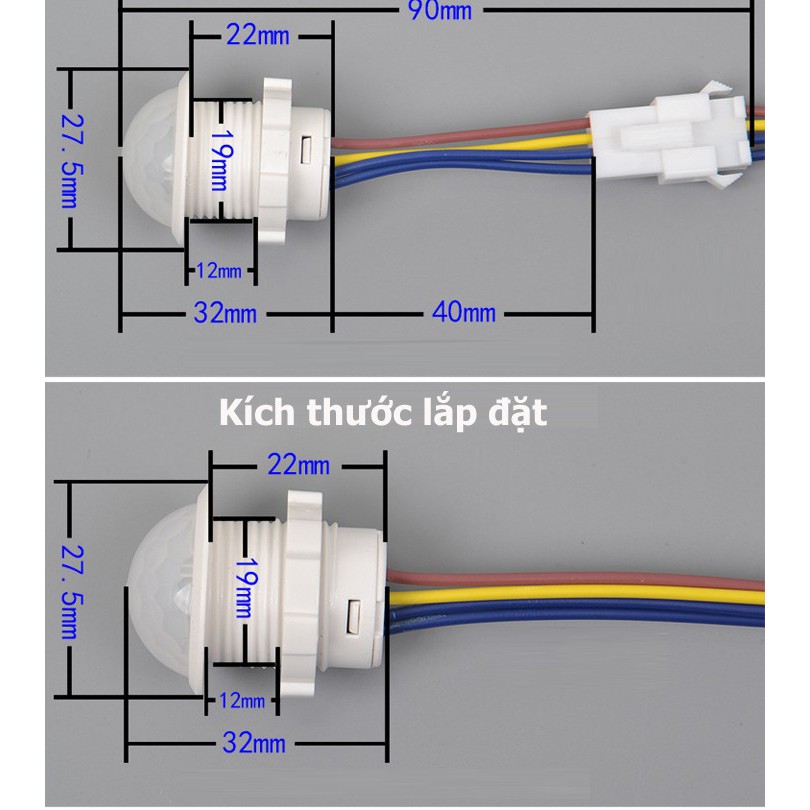 Công tắc cảm biến chuyển động tự động bật tắt đèn khi có người qua công tắc cảm biến chuyển động hồng ngoại