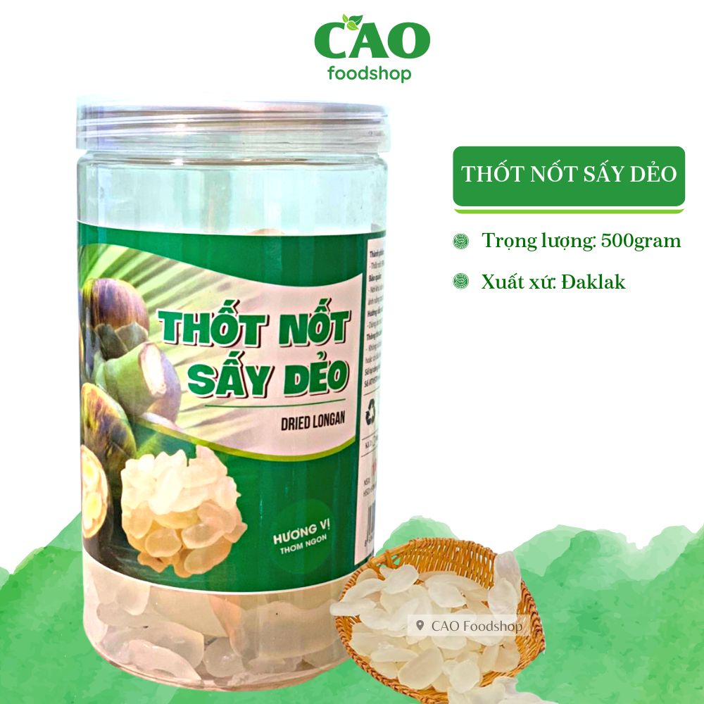 [500GR] Thốt nốt sấy dẻo không đường CAO Foodshop - Đặc sản An Giang siêu ngon