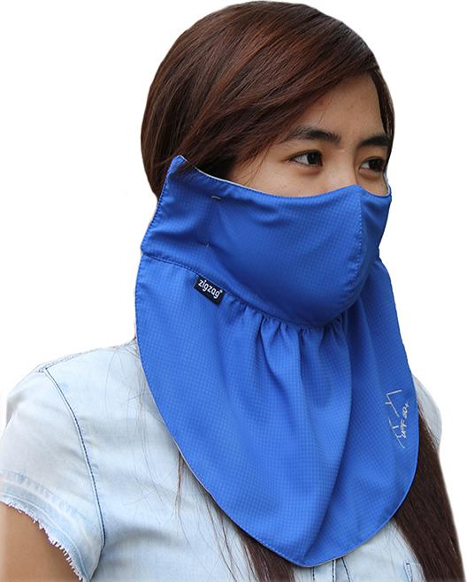 Áo khoác nữ chống nắng UPF50+ Vivid Blue Zigzag JAC003 size L tặng khẩu trang