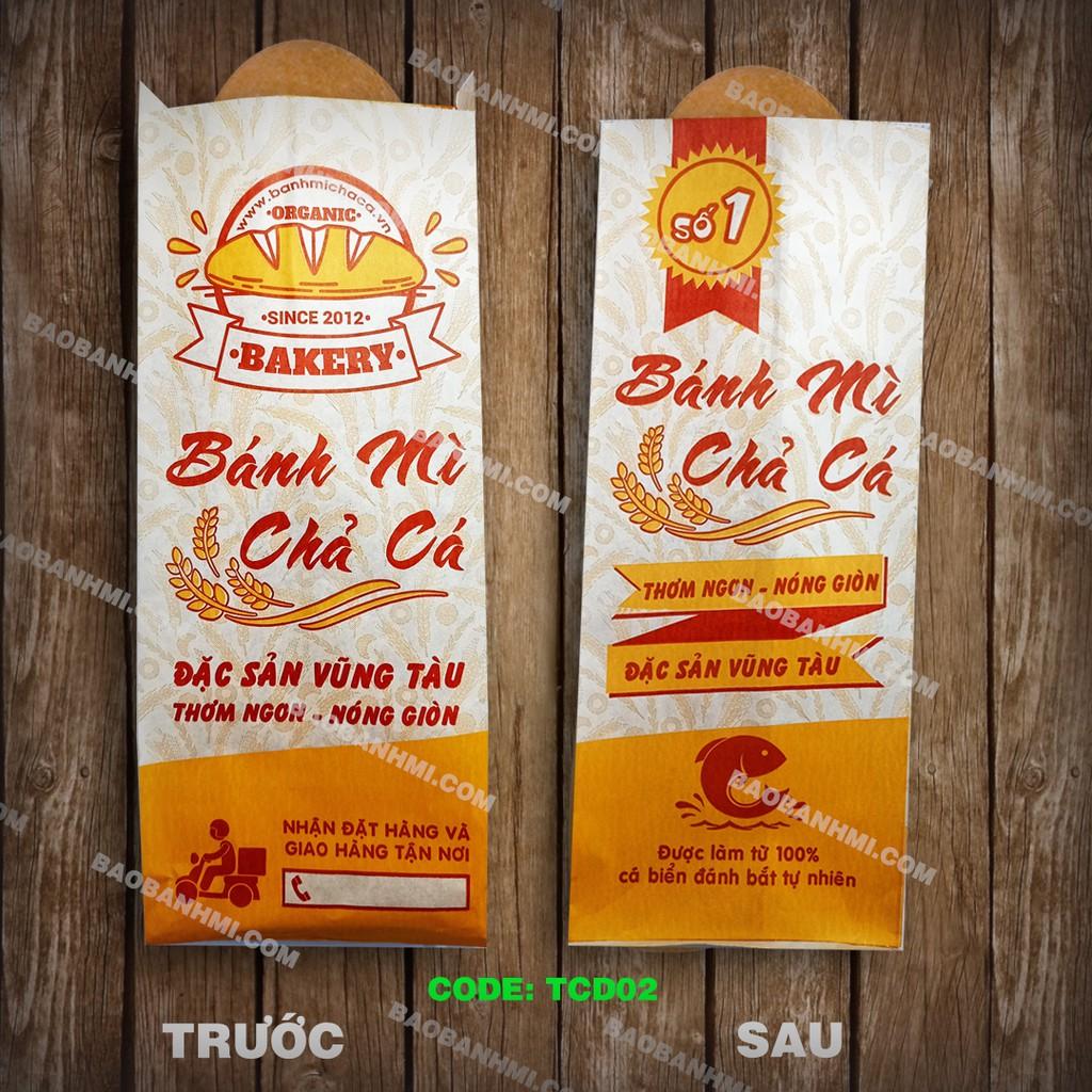 Bao và túi bánh mì chả cá TCD02 - Thùng 1000 túi